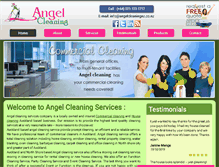 Tablet Screenshot of angelcleaningnz.co.nz